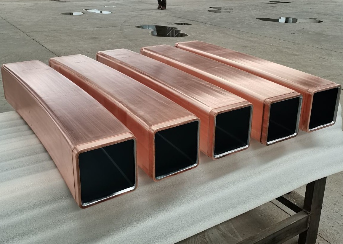 CuAg Continuous Casting Mould Tube Copper 80mm X80 Mm Thermal Conductivity